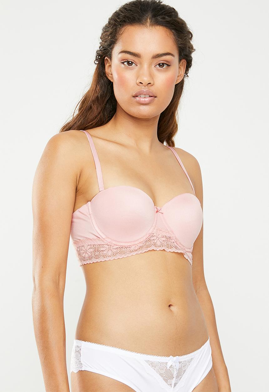 Cotton On - Jojo longline strapless bra - pink