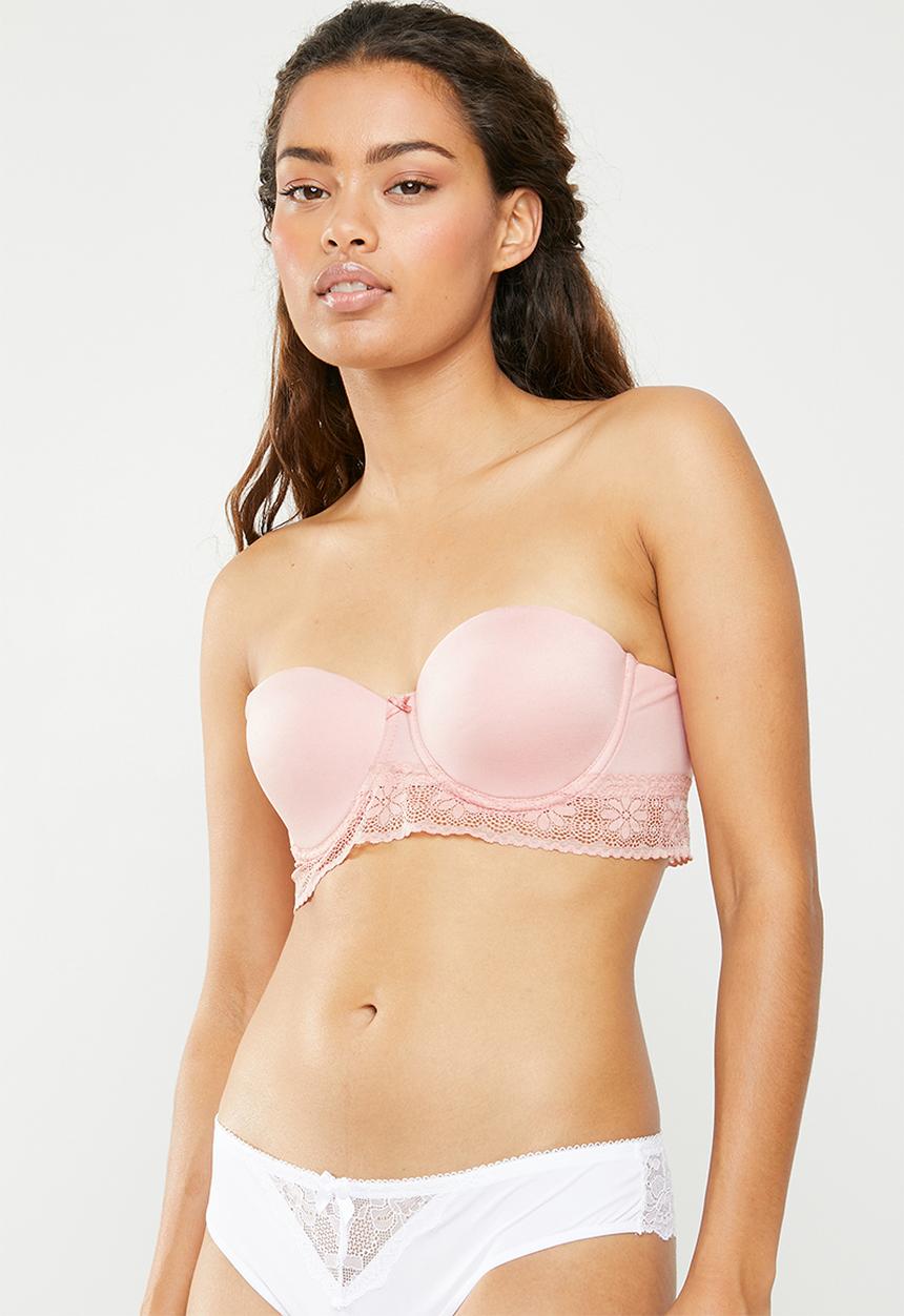 Cotton On - Jojo longline strapless bra - pink