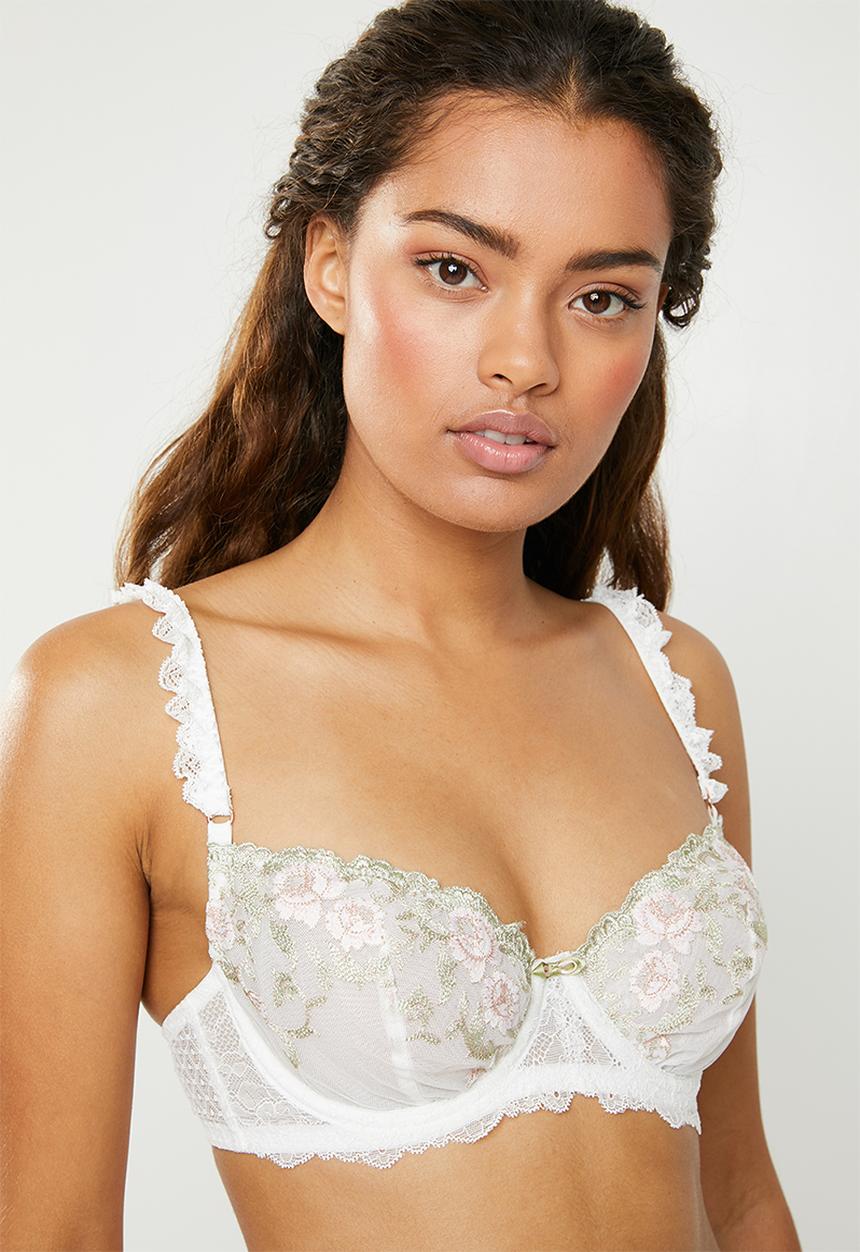 DORINA - Trisha balcony bra - white