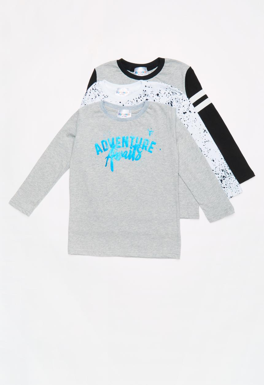 Pop Candy - Kids 3 pack long sleeve top - multi