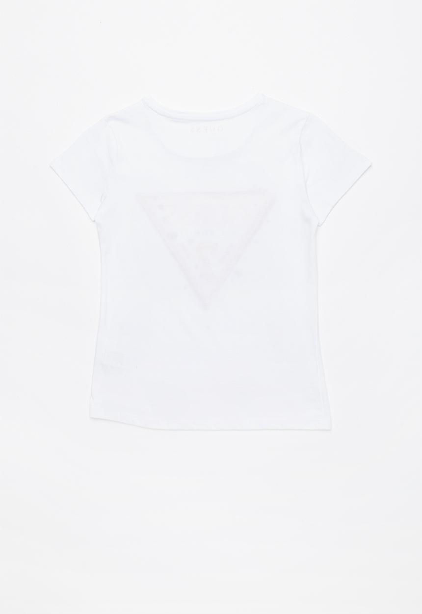 GUESS - Short sleeve double hearts tee - white