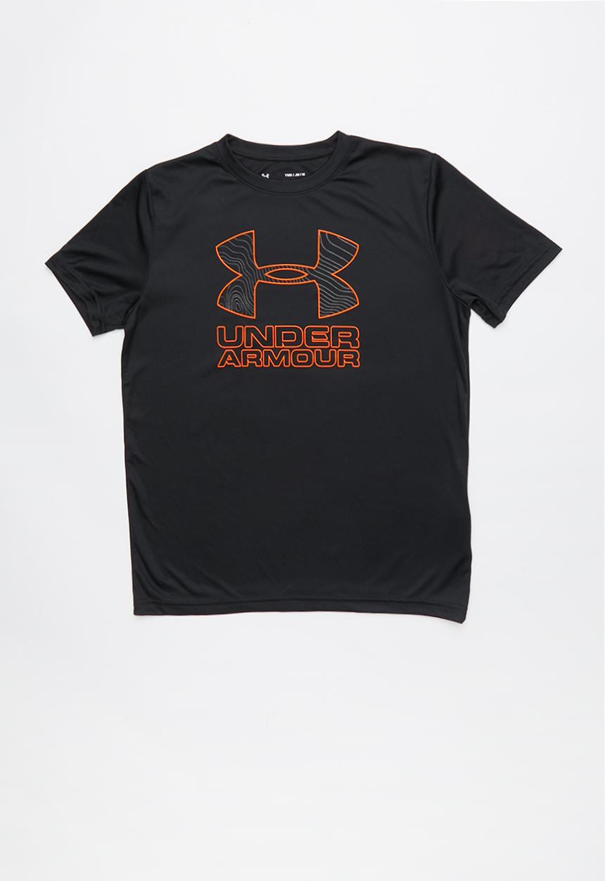 Under Armour - Print fill logo tee - black & orange