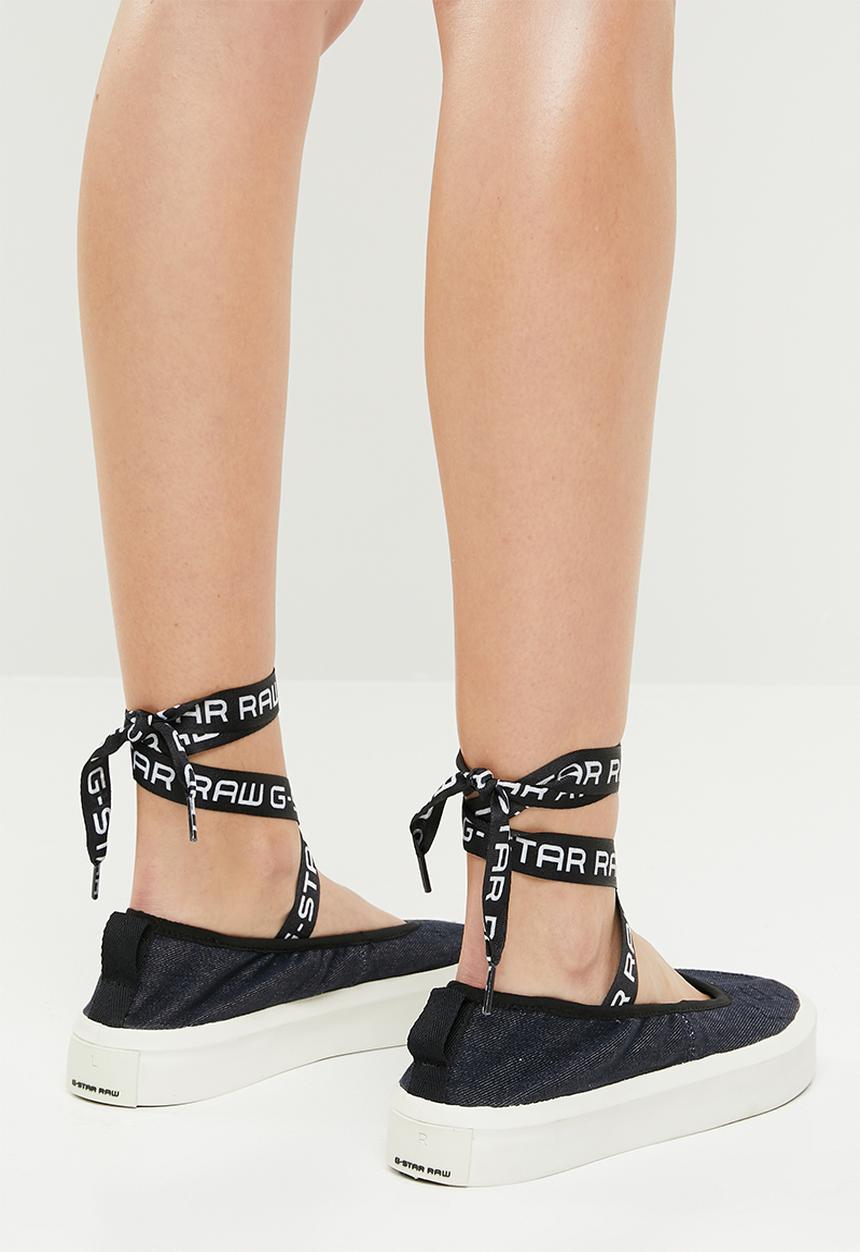 G-STAR - Strett ballerina denim - navy & white