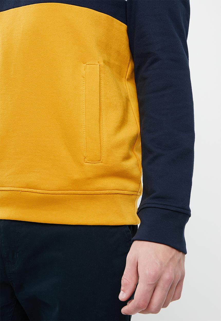 Superbalist - Colourblocked 1/4 zip pullover sweat - multi