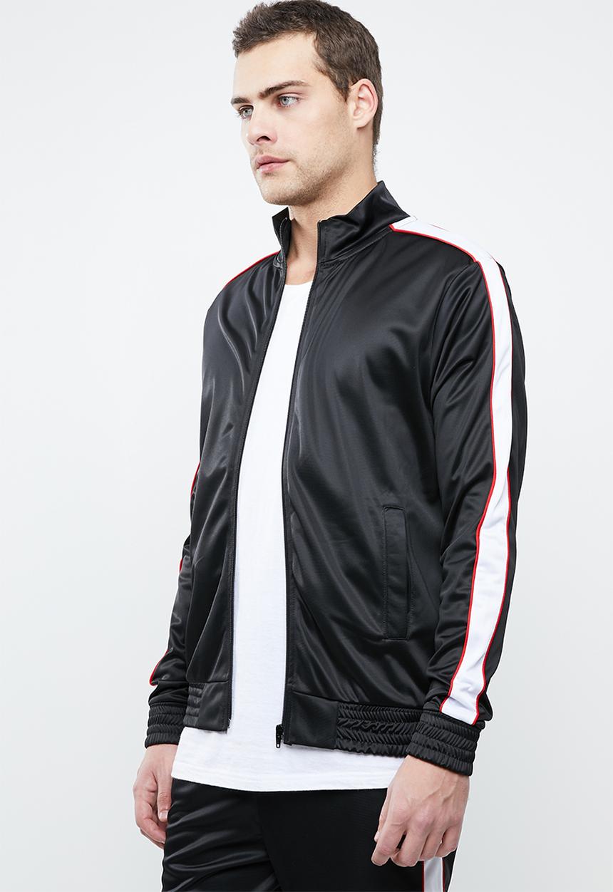 Superbalist - Tricot track bomber - black