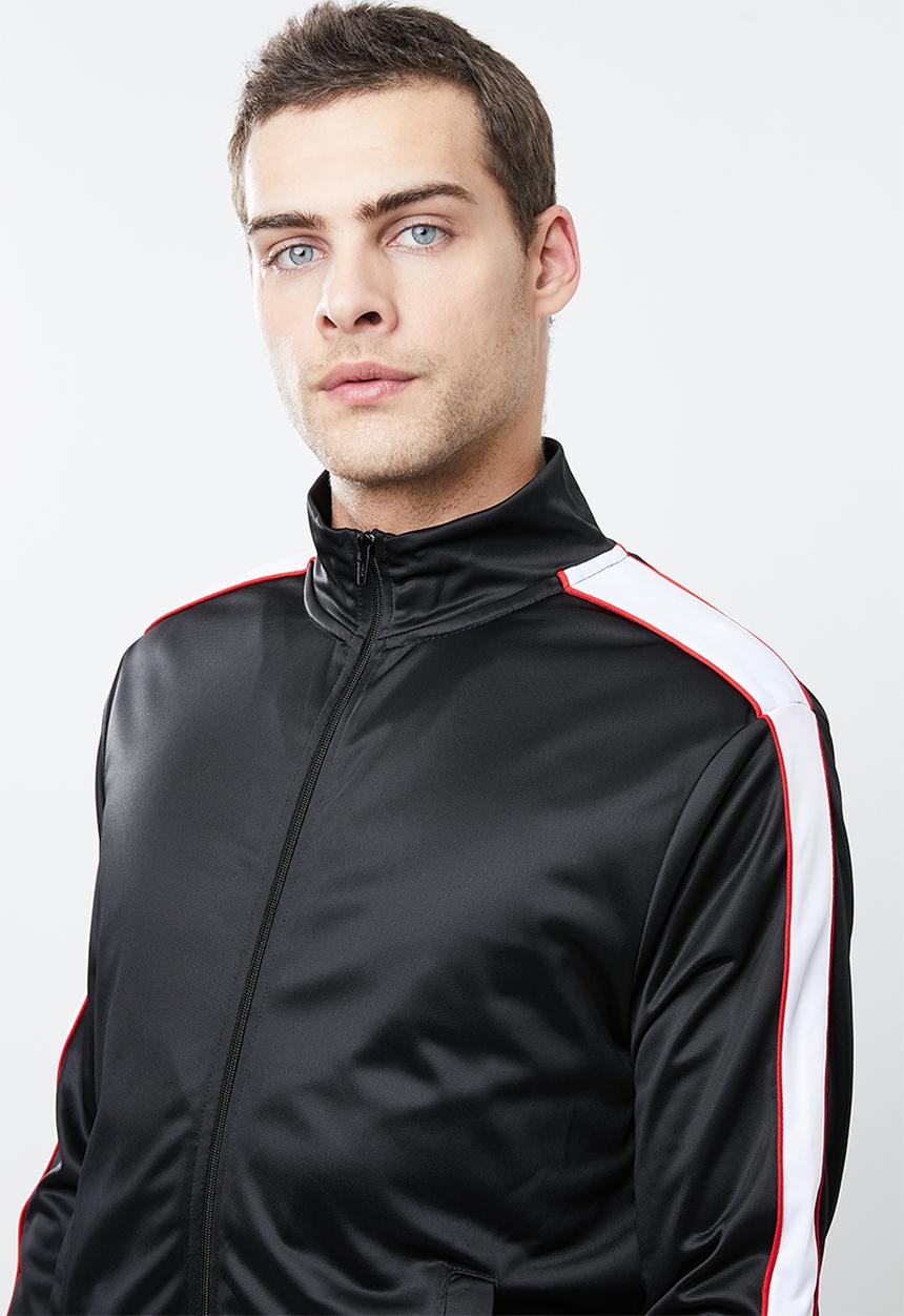 Superbalist - Tricot track bomber - black