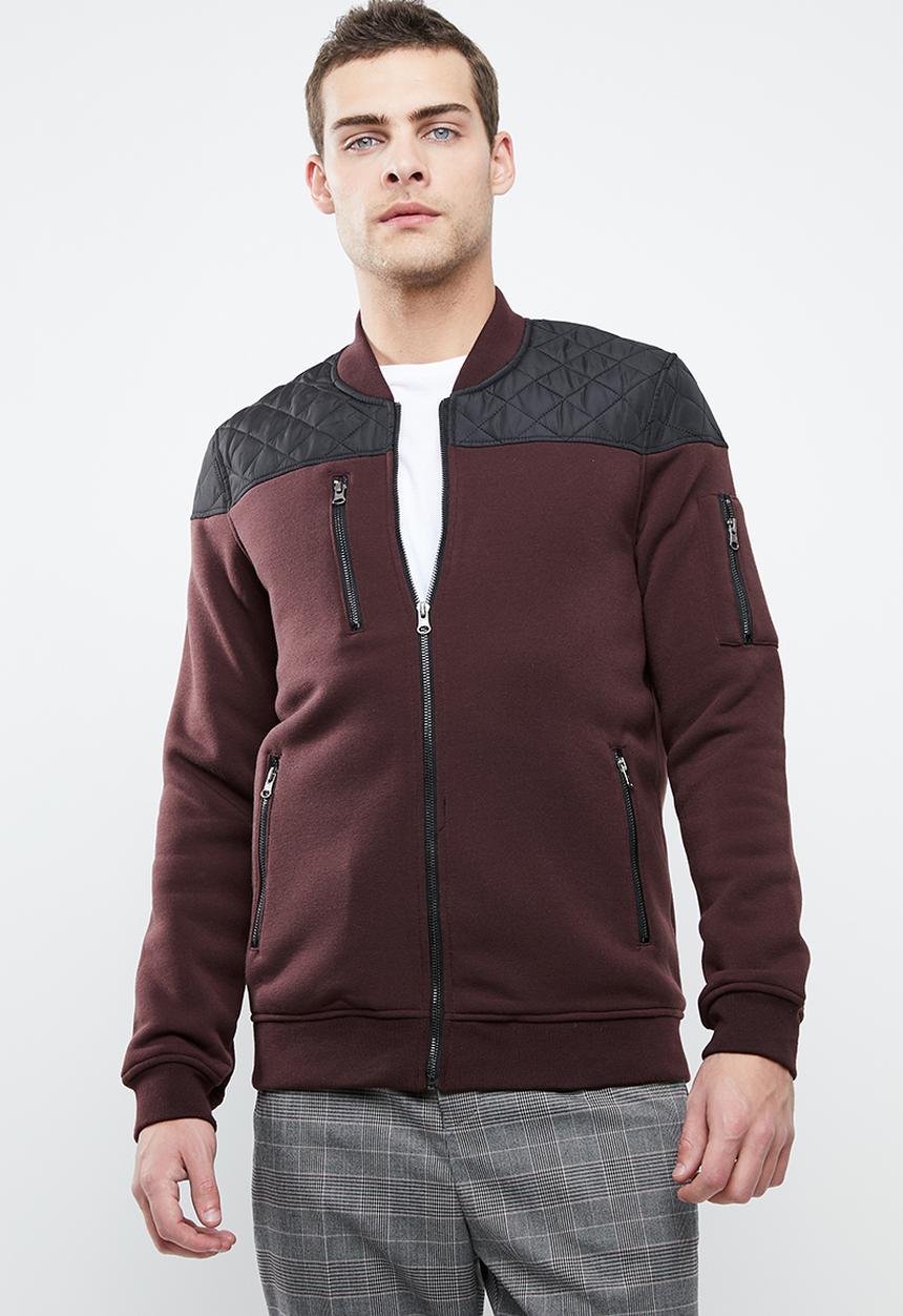 Brave Soul - Pierce sweatshirt - burgundy