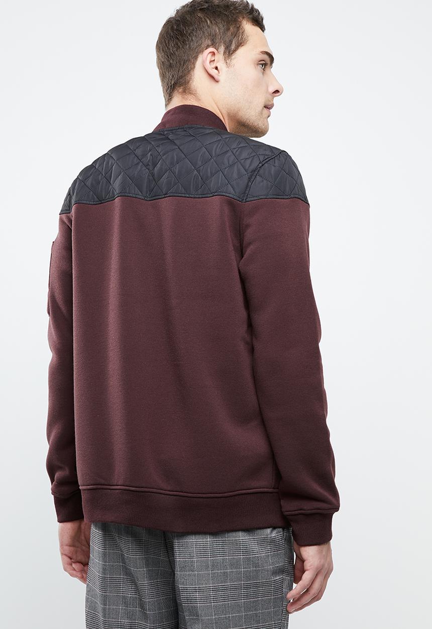 Brave Soul - Pierce sweatshirt - burgundy
