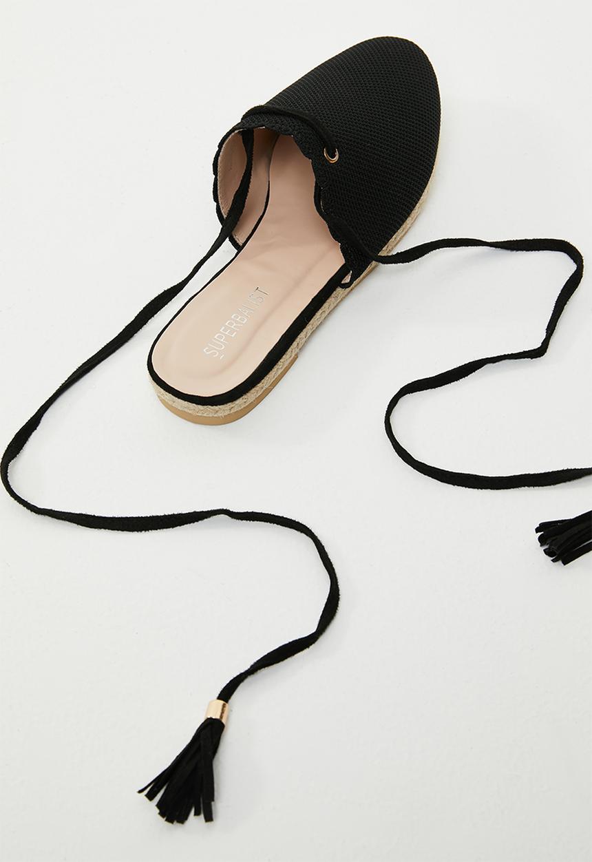 Superbalist - Monica espadrille - black