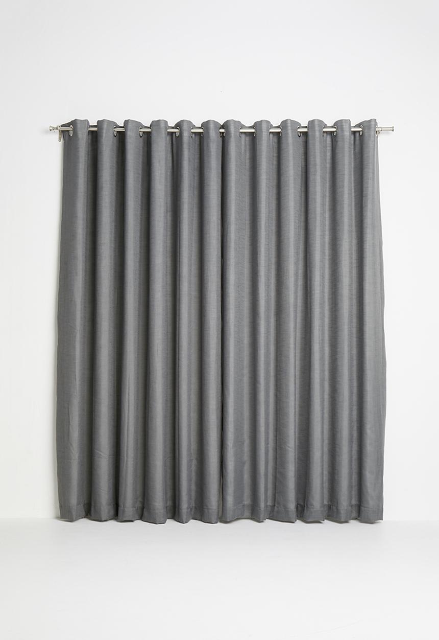 Sixth Floor - Eyelet curtain - charcoal