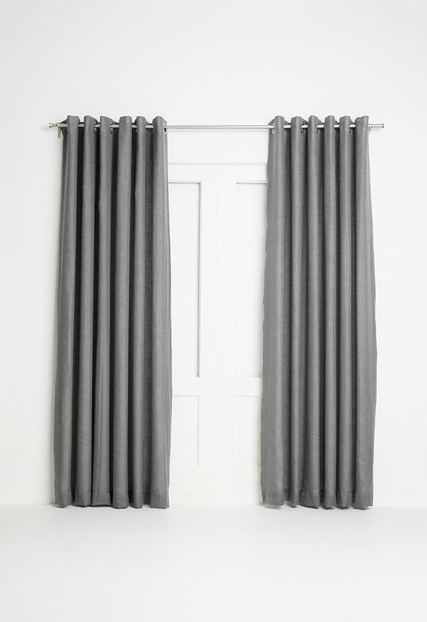 Sixth Floor - Eyelet curtain - charcoal