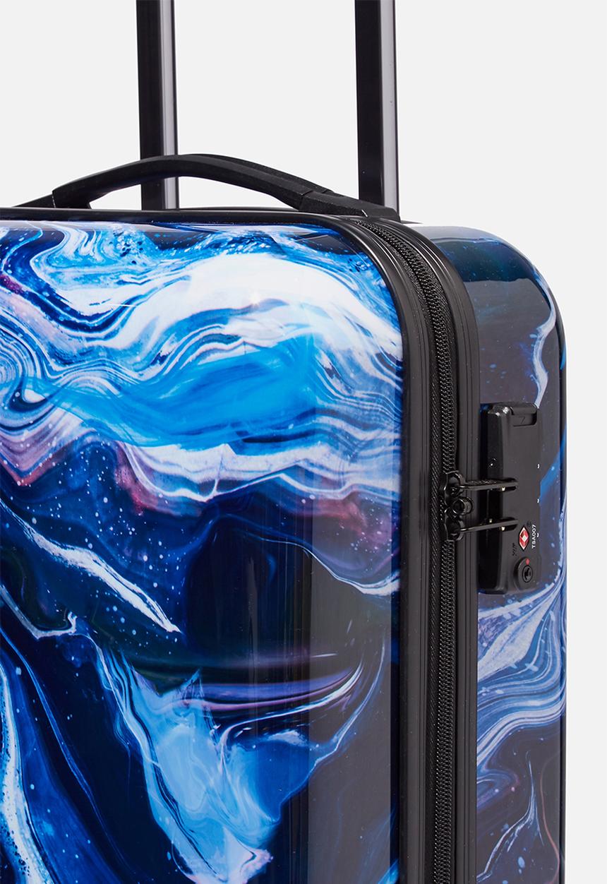 Typo - Tsa small suitcase - blue & white 