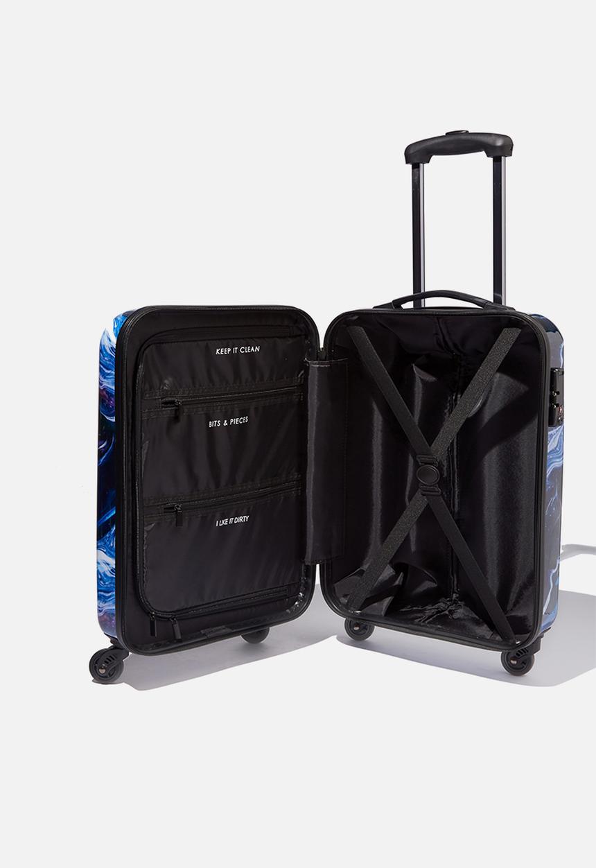 Typo - Tsa small suitcase - blue & white 