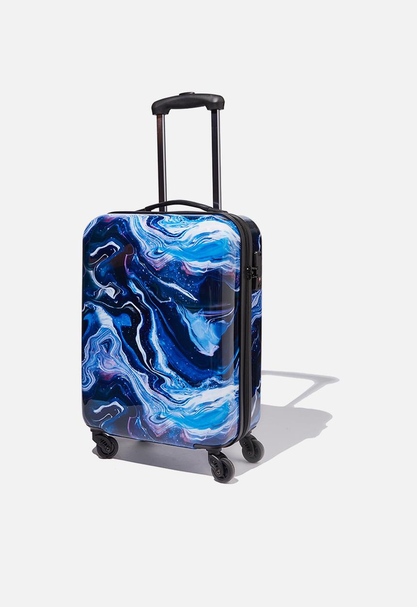 Typo - Tsa small suitcase - blue & white 