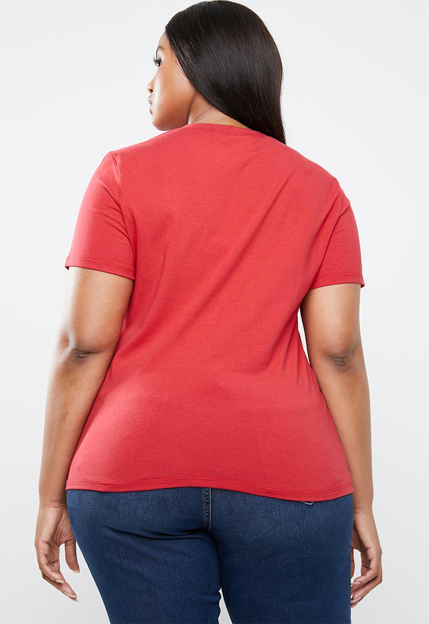 STYLE REPUBLIC PLUS - Girl gang T-shirt - red