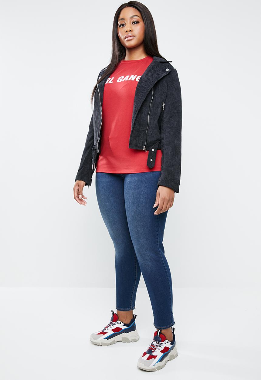 STYLE REPUBLIC PLUS - Girl gang T-shirt - red