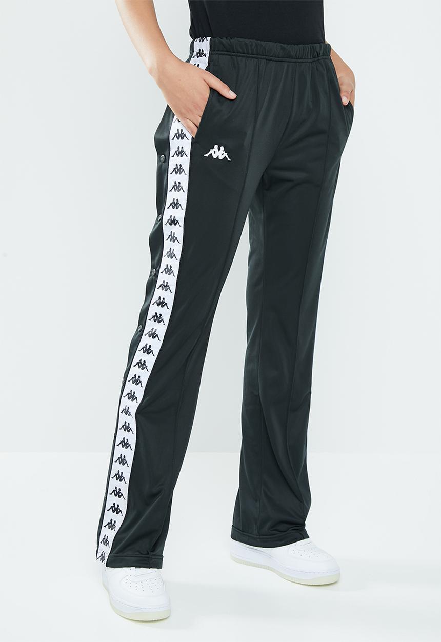 KAPPA - Banda snap pants - black & white