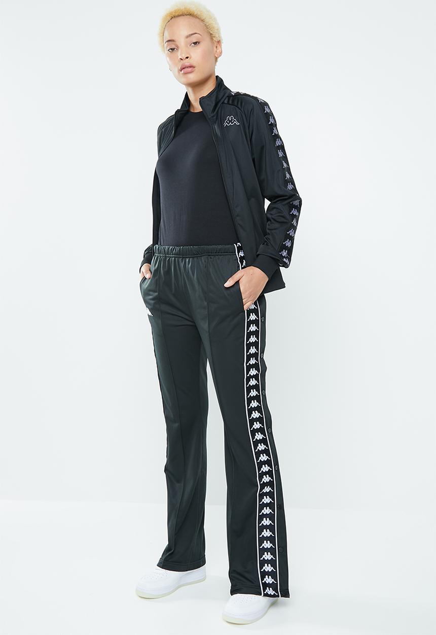 KAPPA - Banda snap pants - black & white