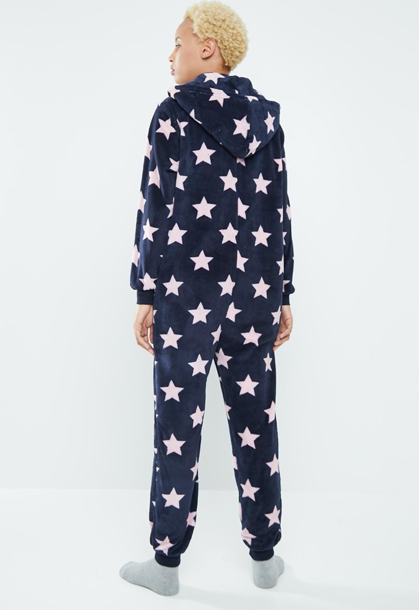 Supré  - Cosy onesie - navy & pink