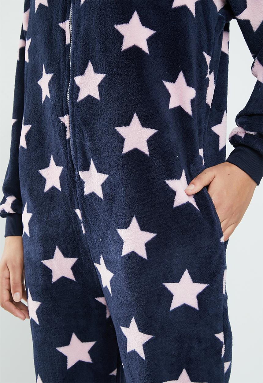 Supré  - Cosy onesie - navy & pink