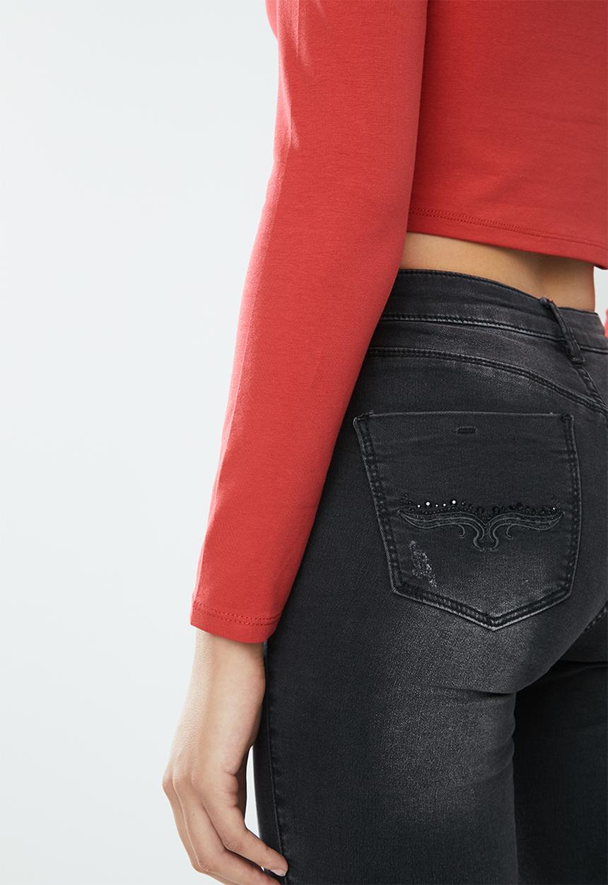 Supré  - Long sleeve tiny tee - red