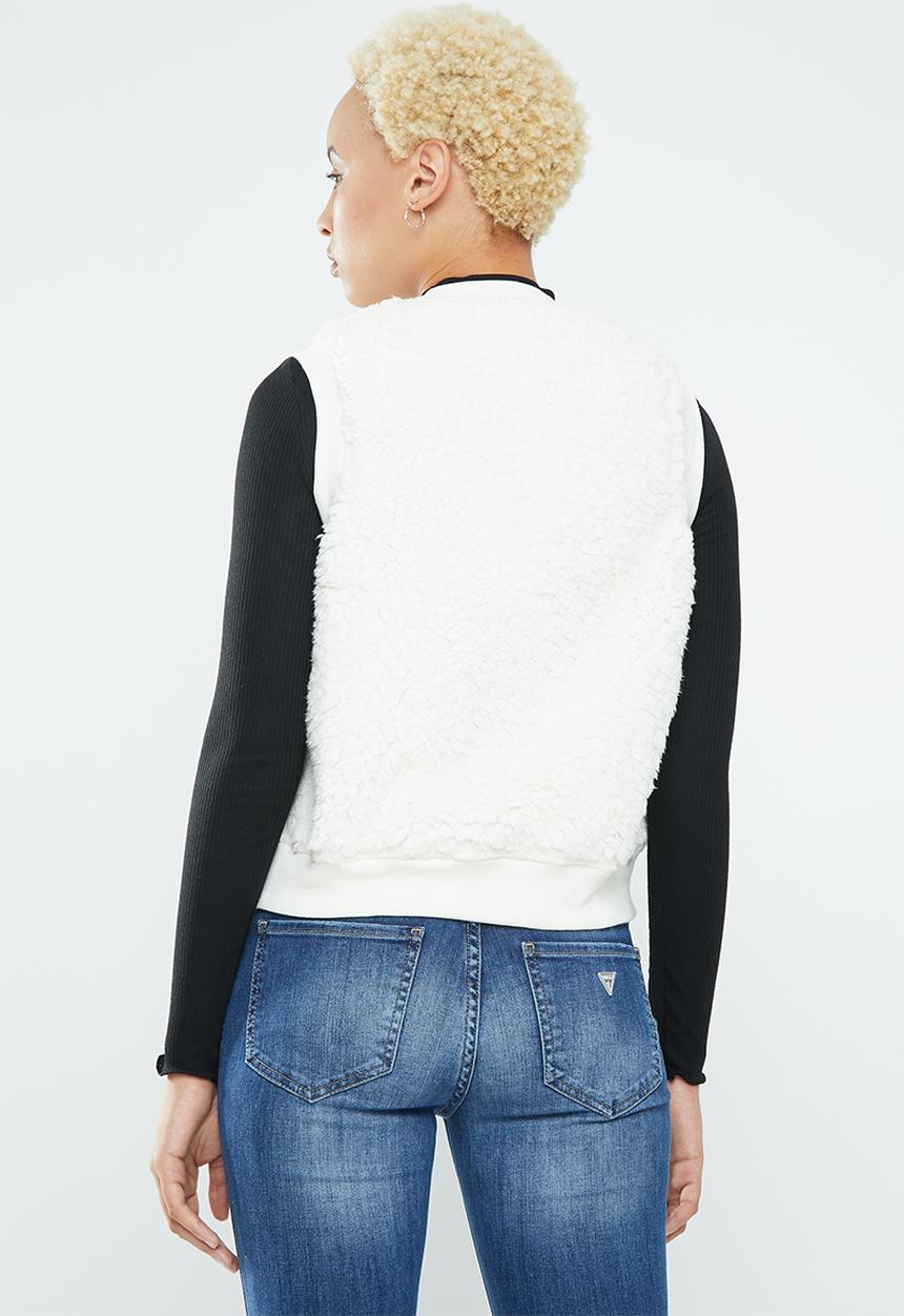 Supré  - Teddy gilet - cream