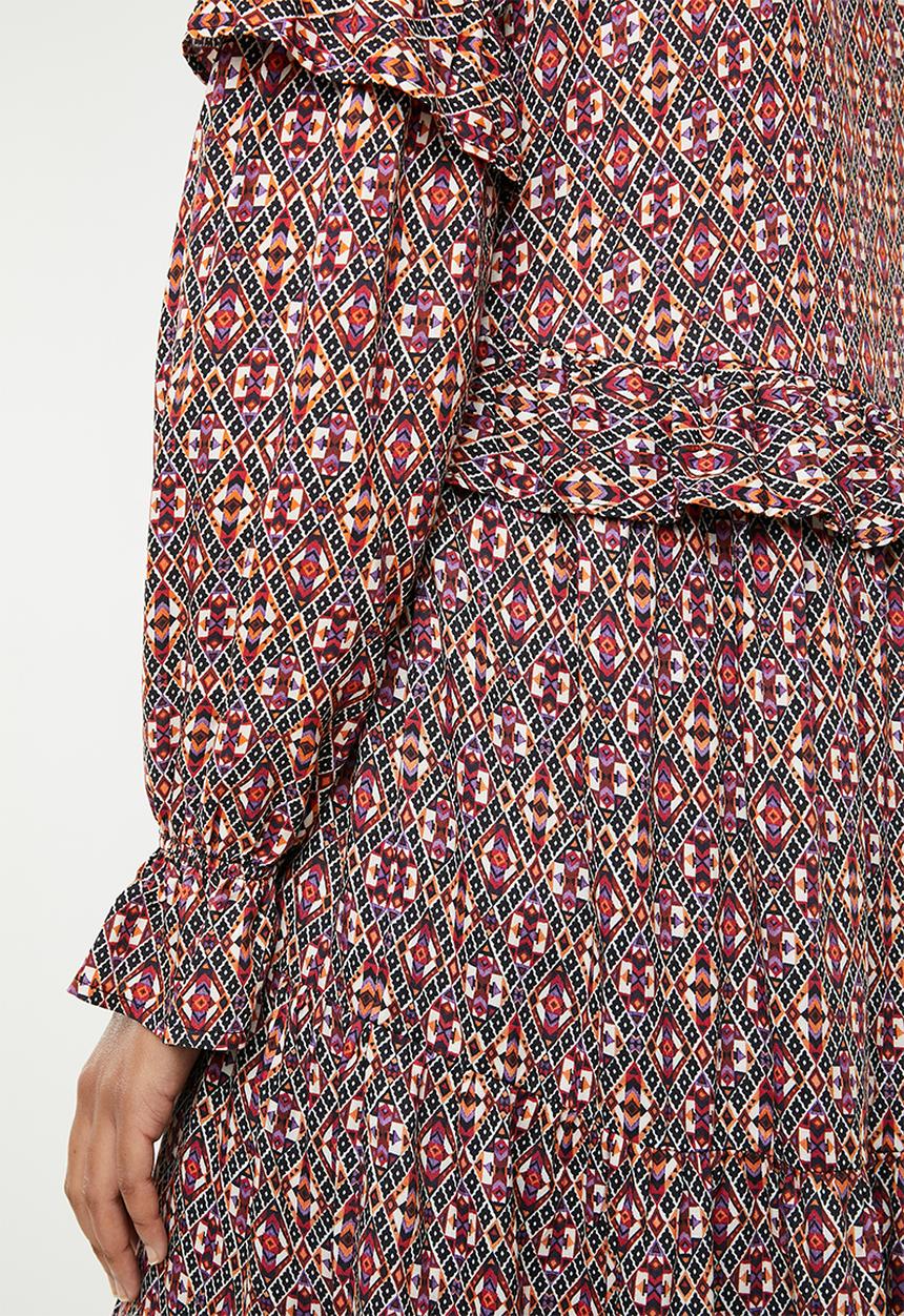 Superbalist - Peasant ruffle maxi dress - multi