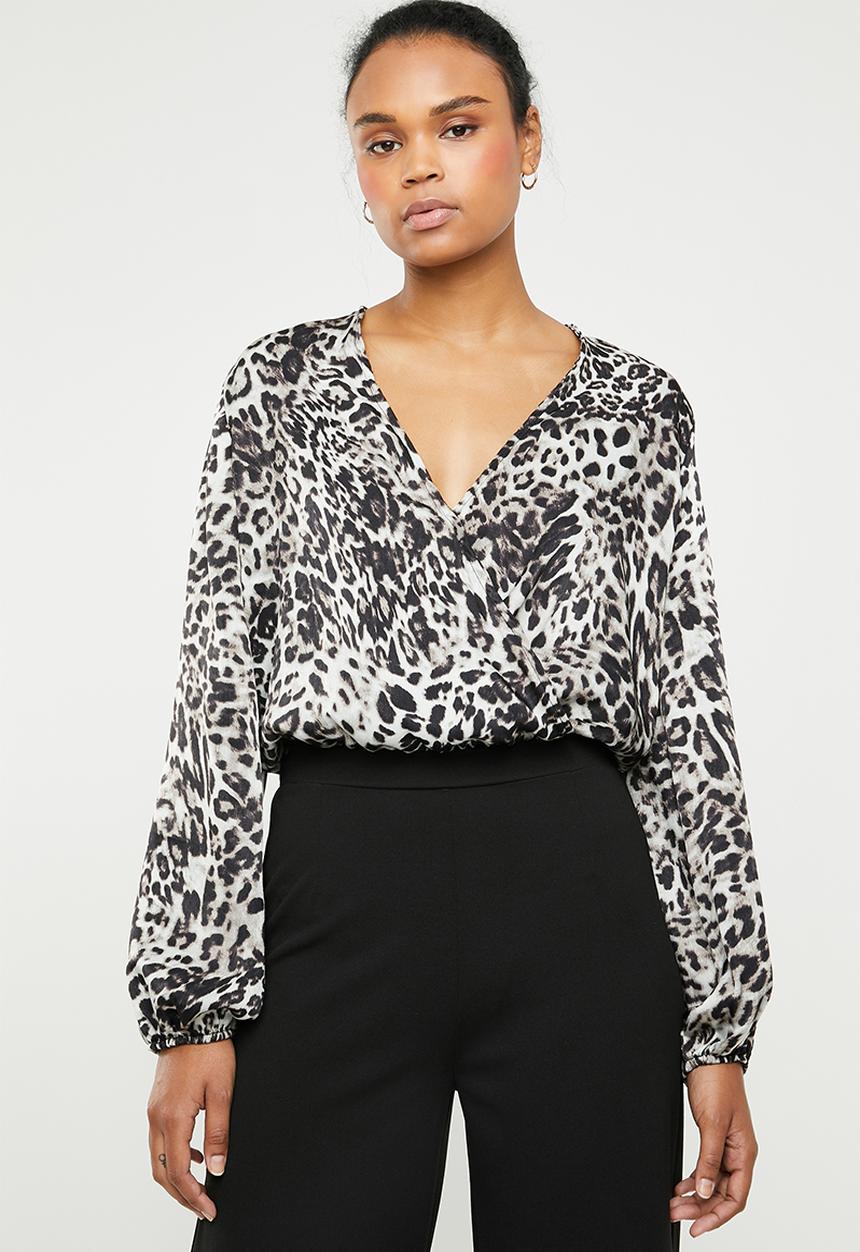 Superbalist - Wrap bodysuit - grey & black