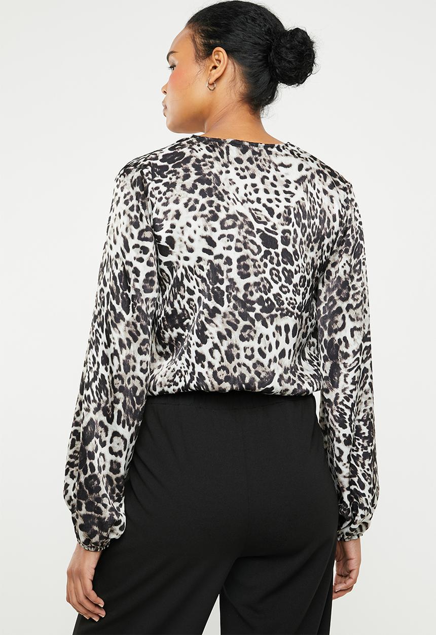 Superbalist - Wrap bodysuit - grey & black