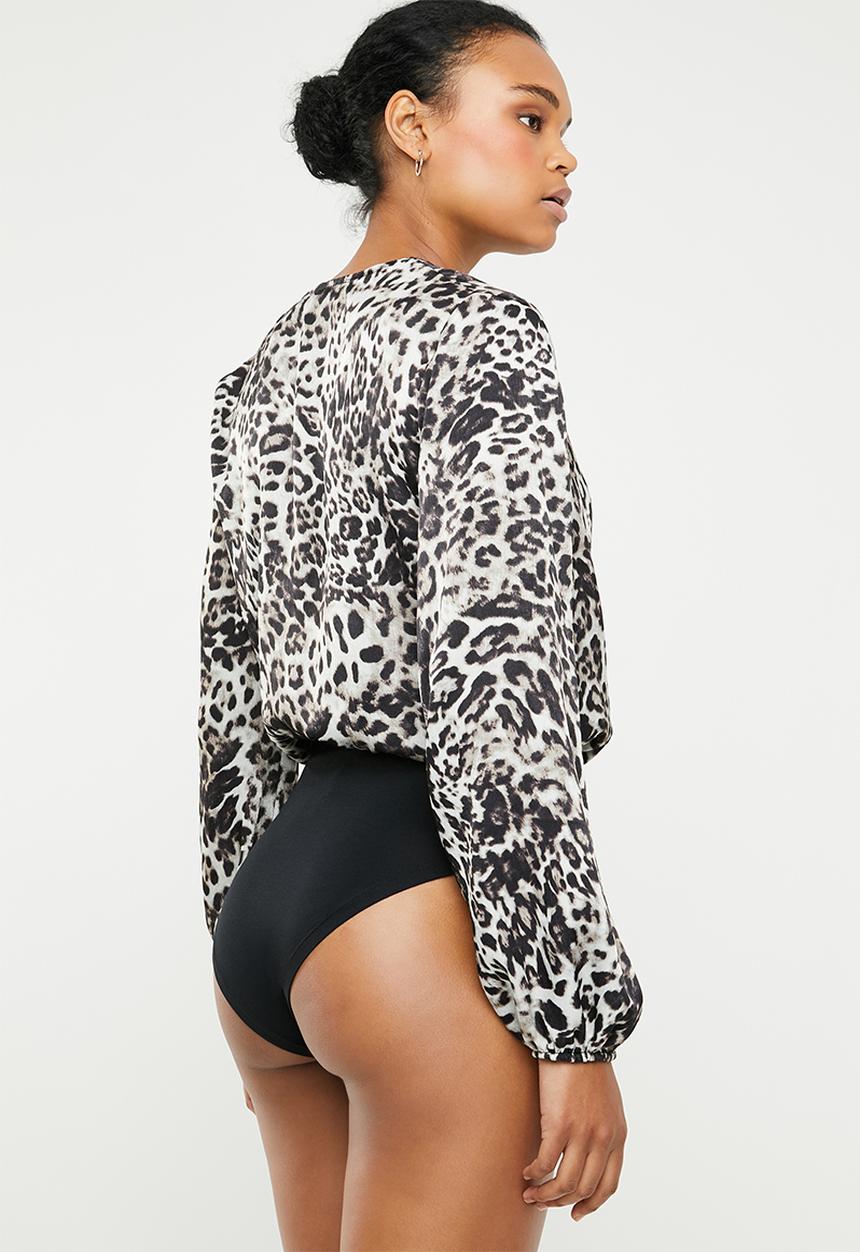 Superbalist - Wrap bodysuit - grey & black
