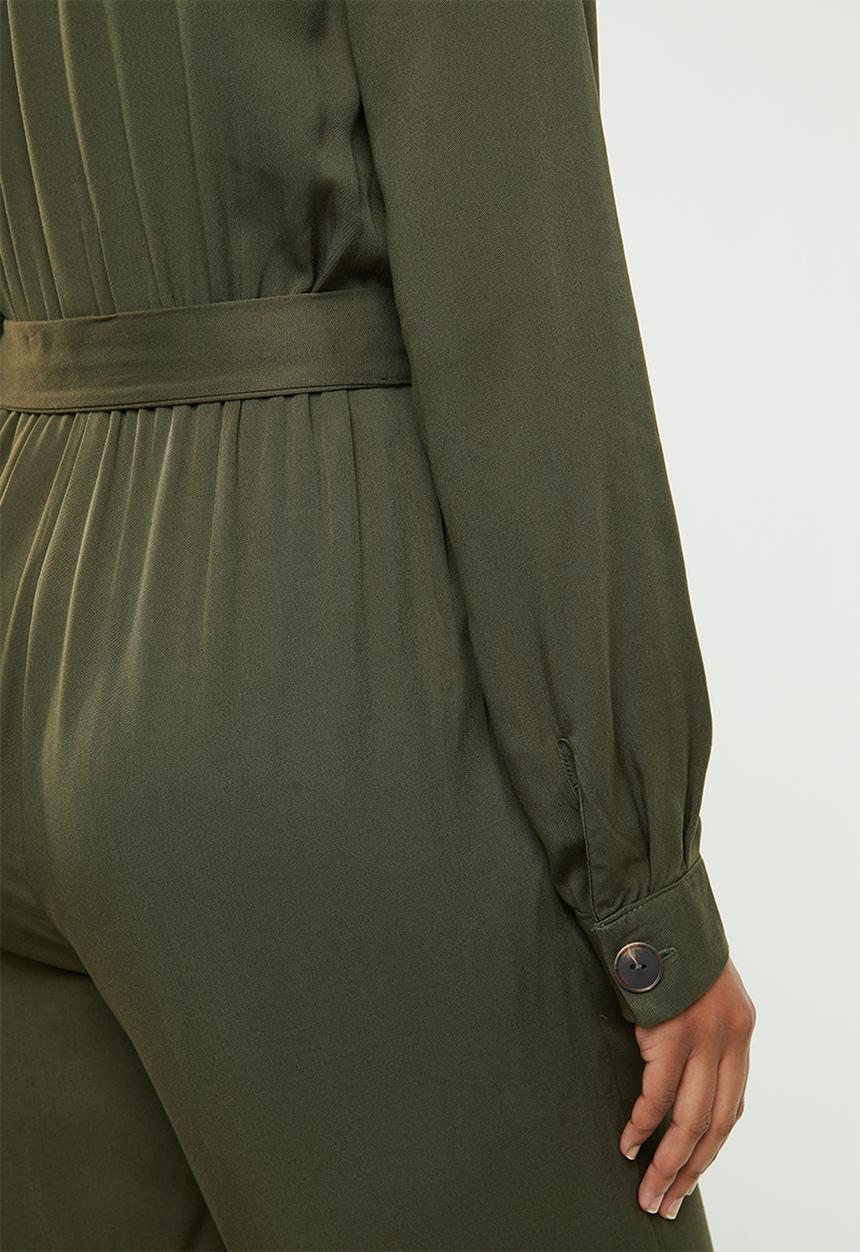Superbalist - Revere collar jumpsuit - khaki