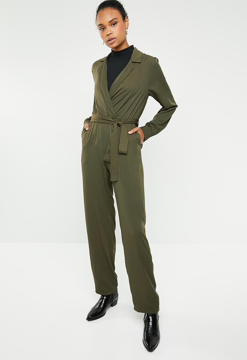 Superbalist - Revere collar jumpsuit - khaki