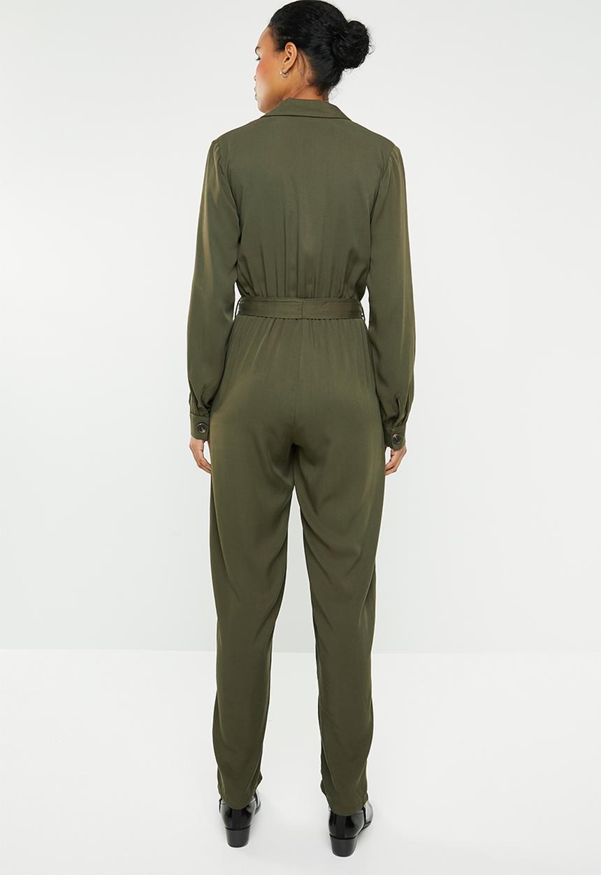 Superbalist - Revere collar jumpsuit - khaki