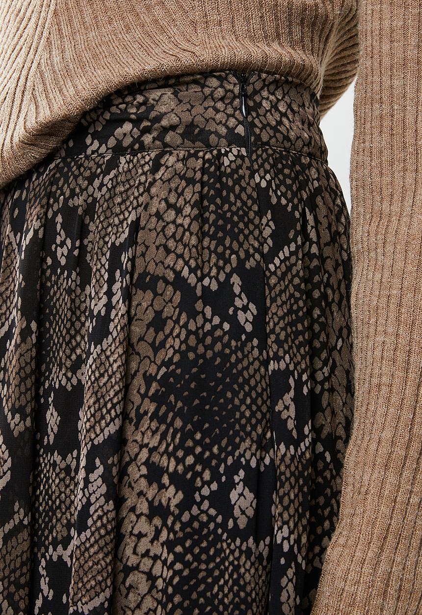 Superbalist - Pleated midi skirt - snake skin