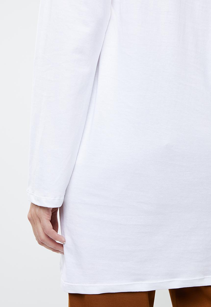 Superbalist - Longline tee with pocket - white
