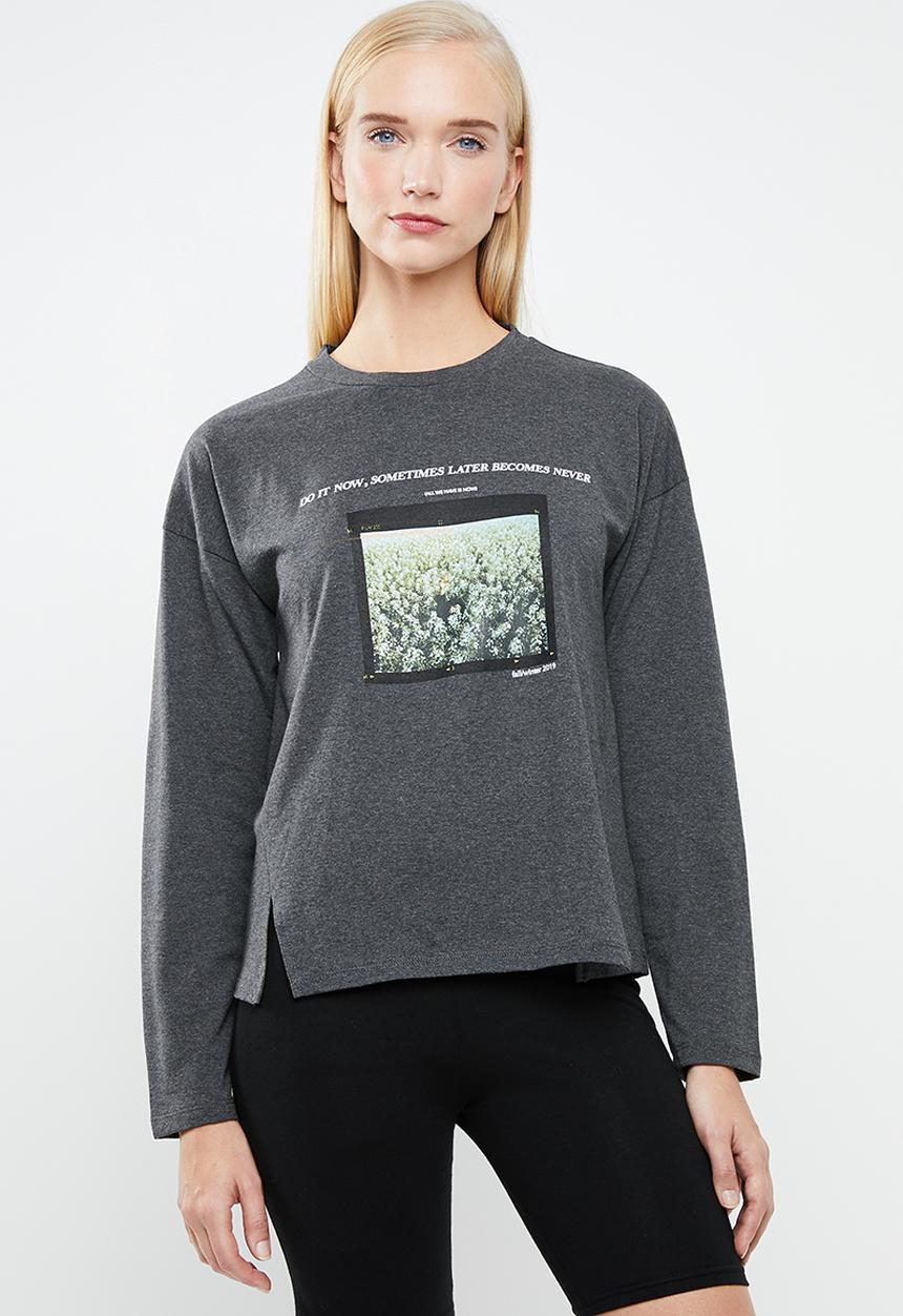 Superbalist - Photographic print tee - grey melange