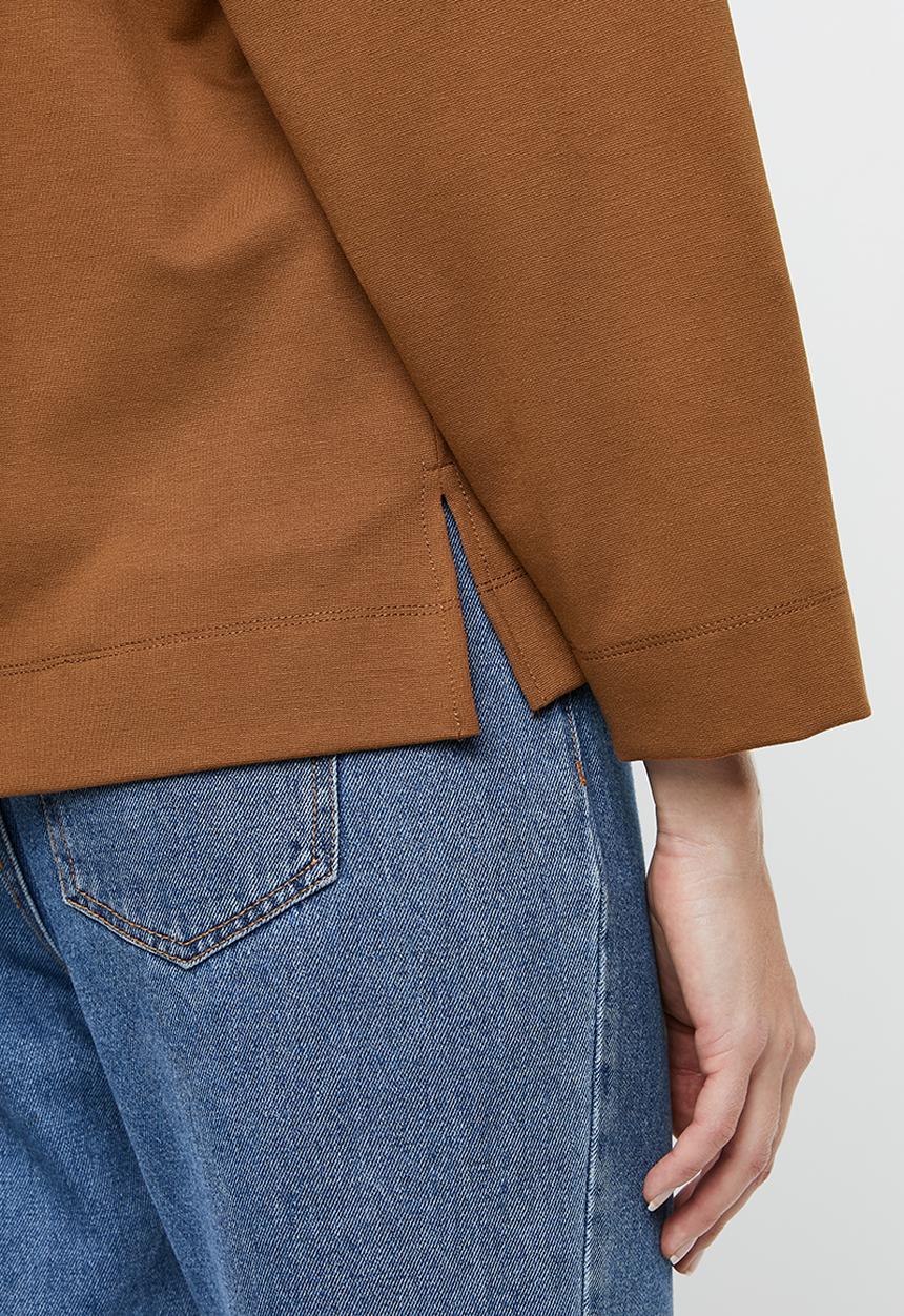 Superbalist - Split hem v-neck tee - tan