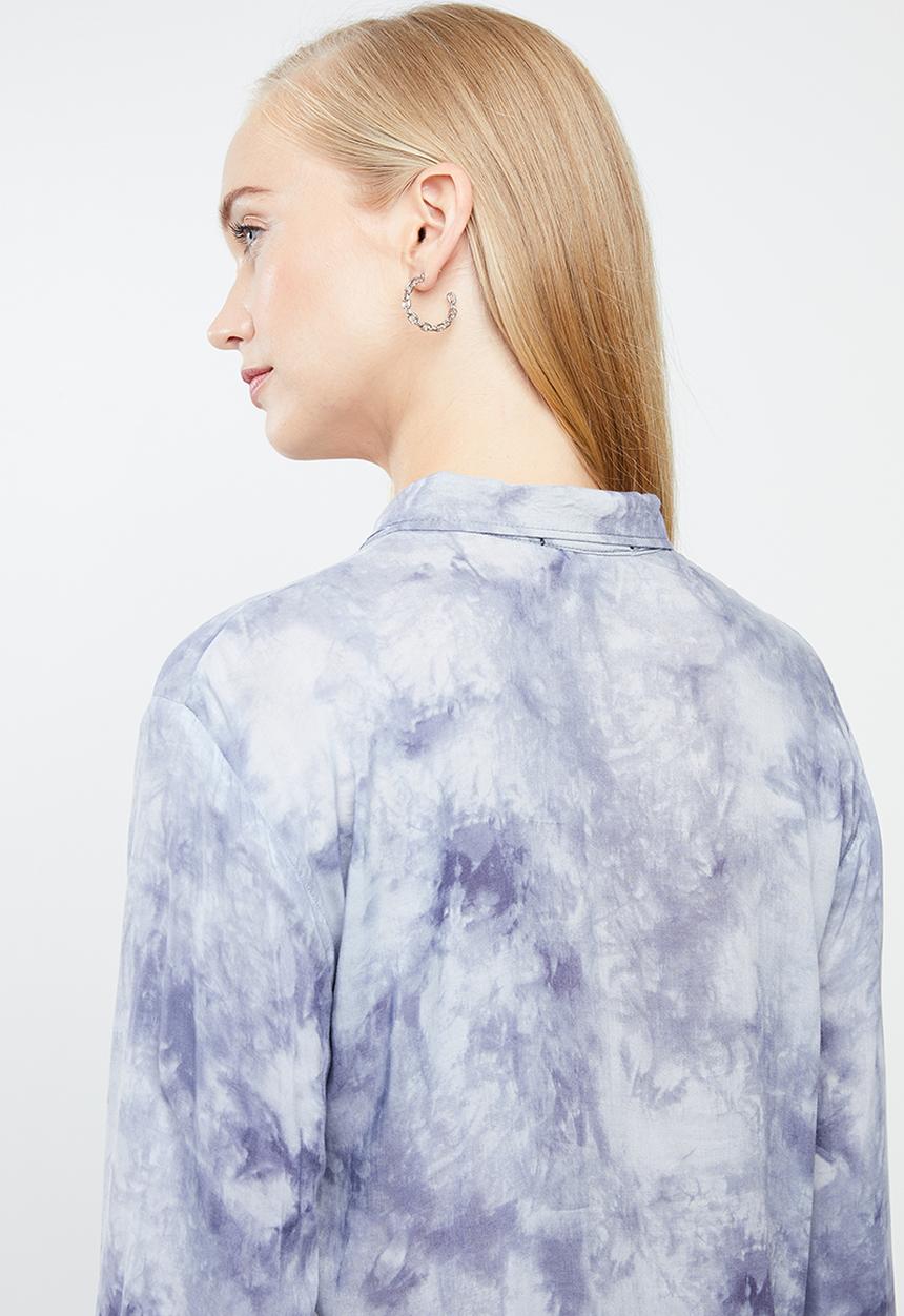 Superbalist - Boxy tie dye shirt - blue 