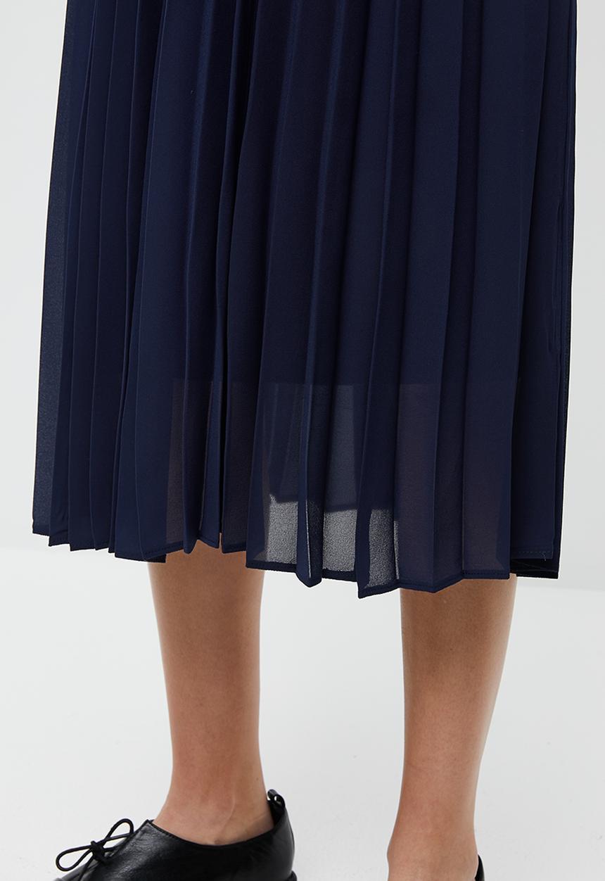 Superbalist - Pleated midi skirt - navy