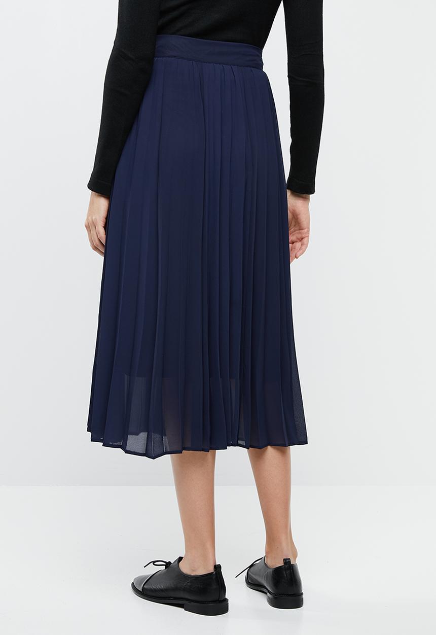 Superbalist - Pleated midi skirt - navy
