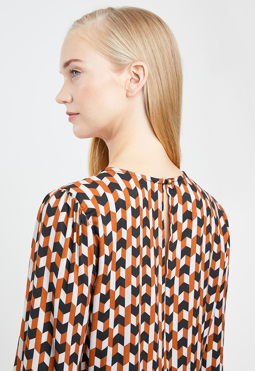 Superbalist - Trapeze dress with gathered waist - multi