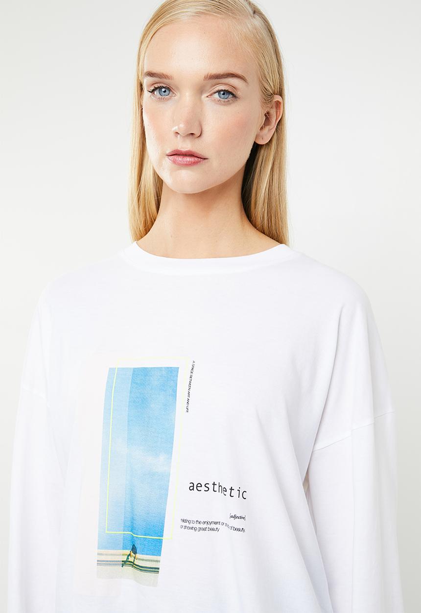 Superbalist - Photographic print boxy tee - white