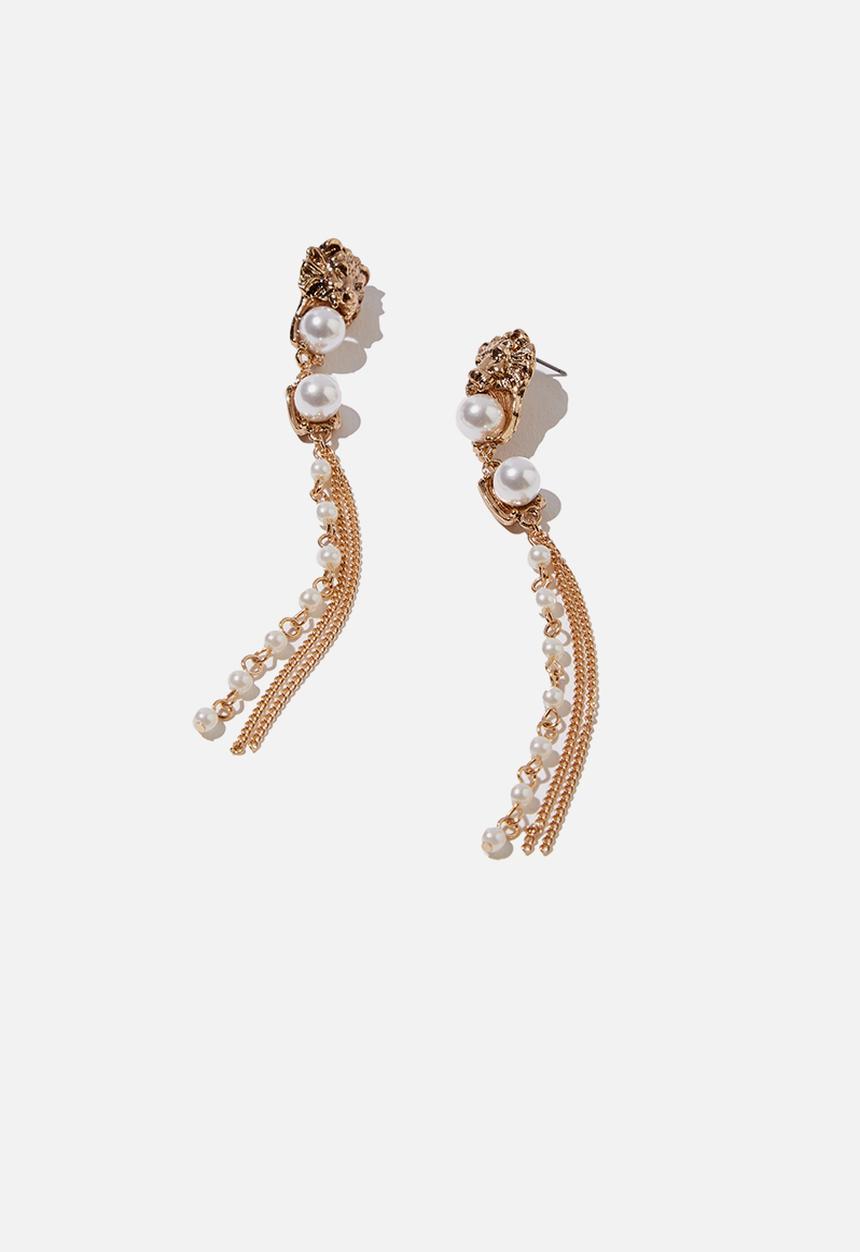 Cotton On - Audrey baroque earring - gold