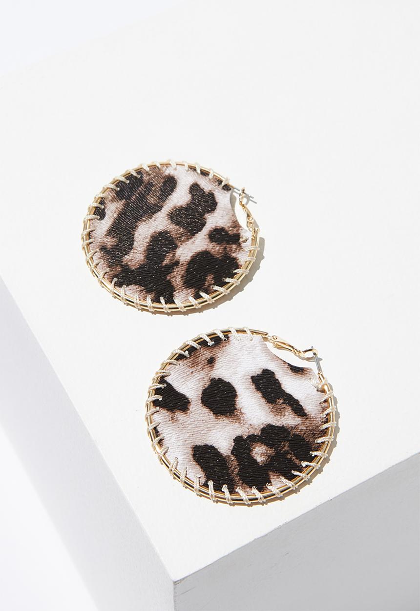 Cotton On - Jane animal earring - brown & gold