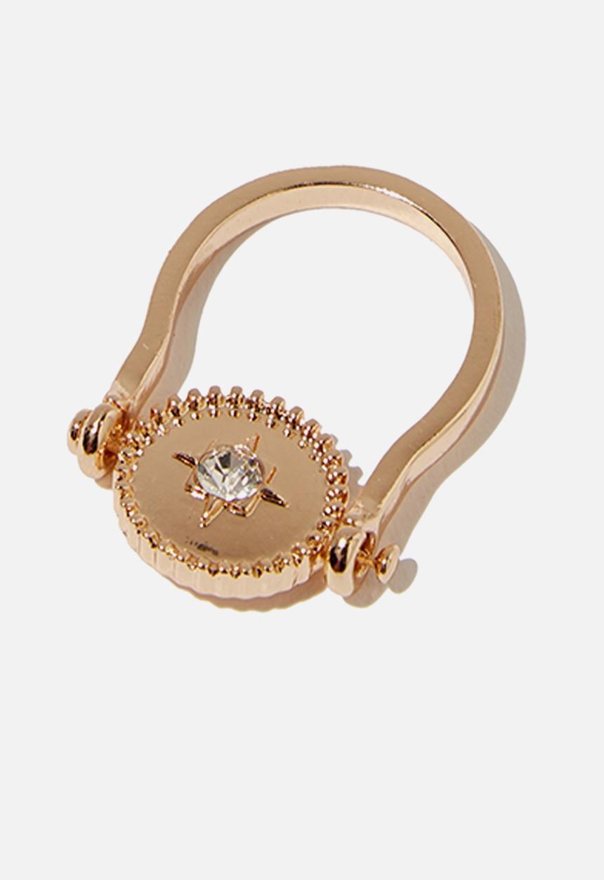 Cotton On - Nadia baroque ring set - gold