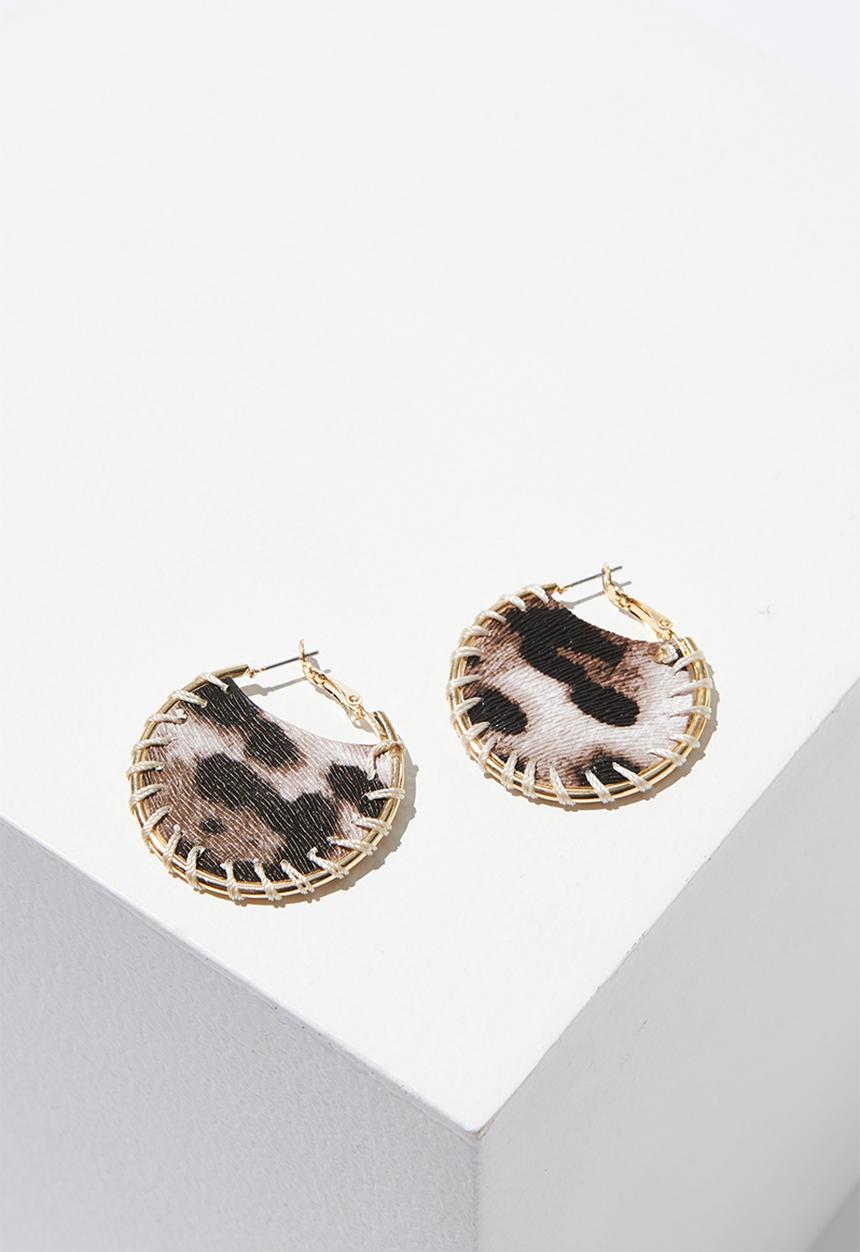 Cotton On - Susie animal earring - brown & gold