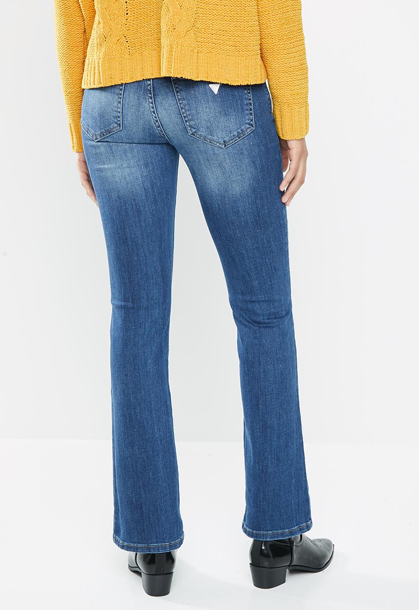 GUESS - Guess mid wash bootleg jeans - blue