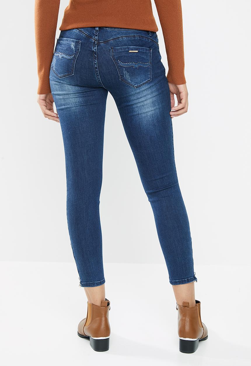 SISSY BOY - Zip at the hem with pear slider - blue
