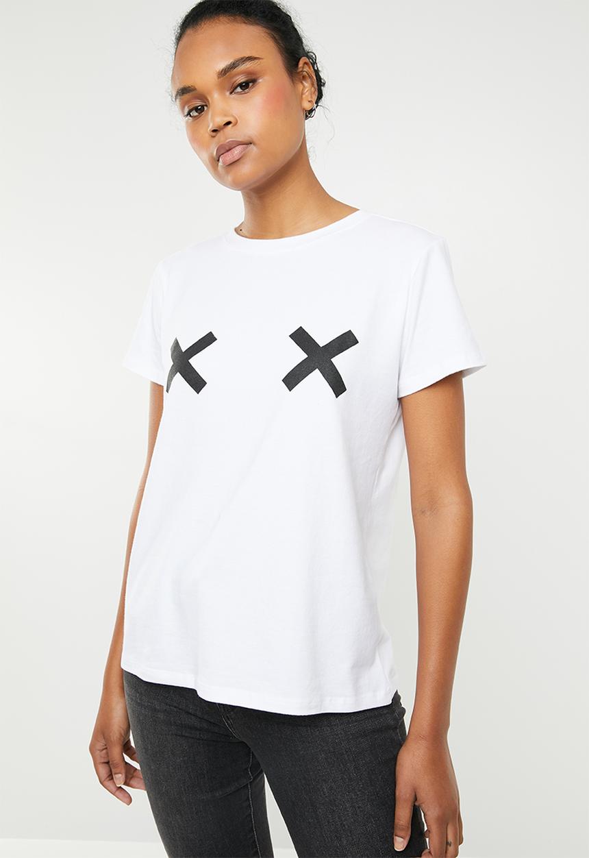 STYLE REPUBLIC - Criss cross T-shirt - white