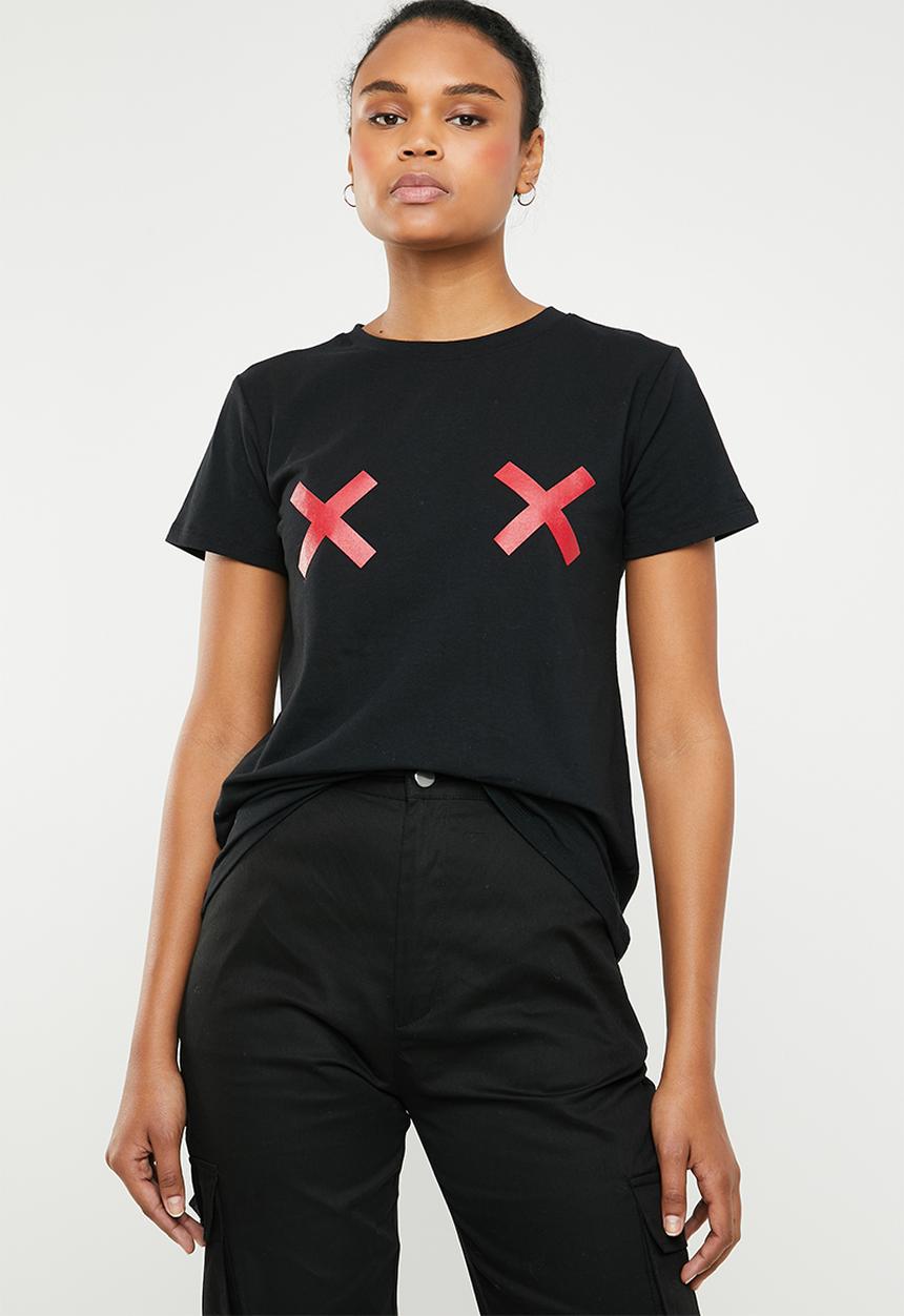 STYLE REPUBLIC - Criss cross T-shirt - black